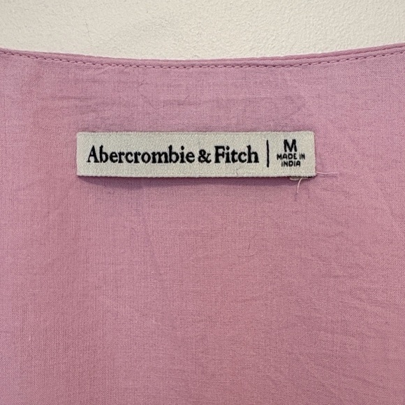 Abercrombie & Fitch Tie Front Puff Sleeves Cropped Top , sz : medium - Picture 7 of 11